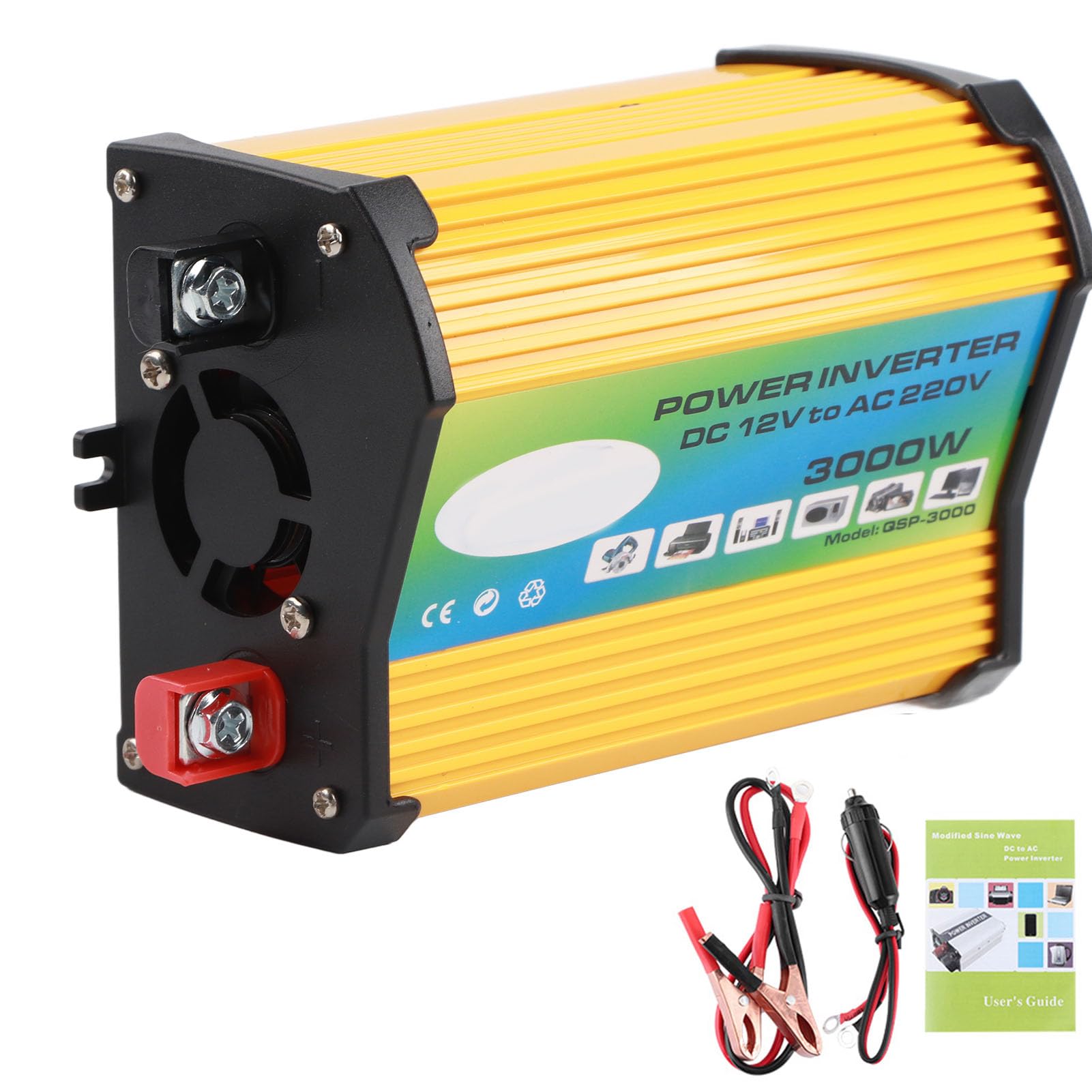 Tnfeeon Convertisseur de Voiture, Onduleur de Voiture 300W avec Deux (12V