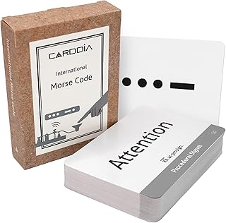 CARDDIA International Morse Code Educational Flash Cards (ITU Standard)