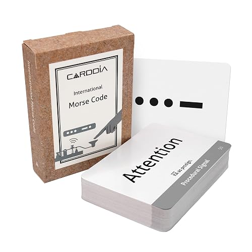 CARDDIA International Morse Code Educational Flash Cards (ITU Standard), 53