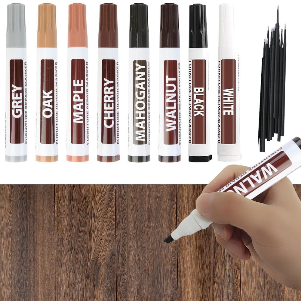Kit De Réparation De Rayures Sur Bois | Stylo Anti-rayures Pour Sols En Bois | Couvre Rapidement Les Trous De Fissures, Les Poteaux De Lit, Les Fenêtres, Les Planchers, Les Cadres Photo