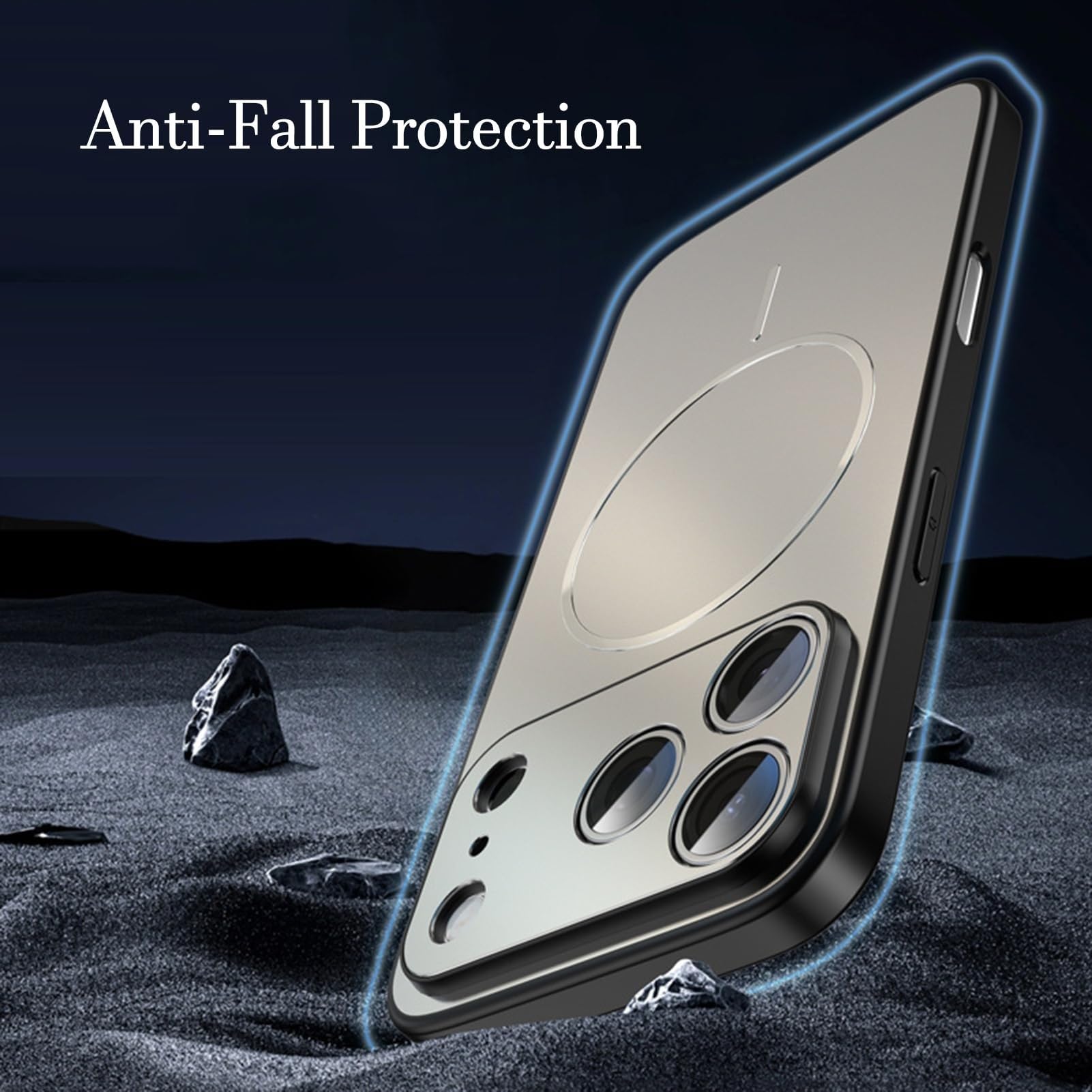 Generico Custodia Per IPhone 17 Pro Max/17 Pro/17, Silicone Liquido Case | With Antiscivolo Ricarica Wireless Guscio(Silver,17 Pro)