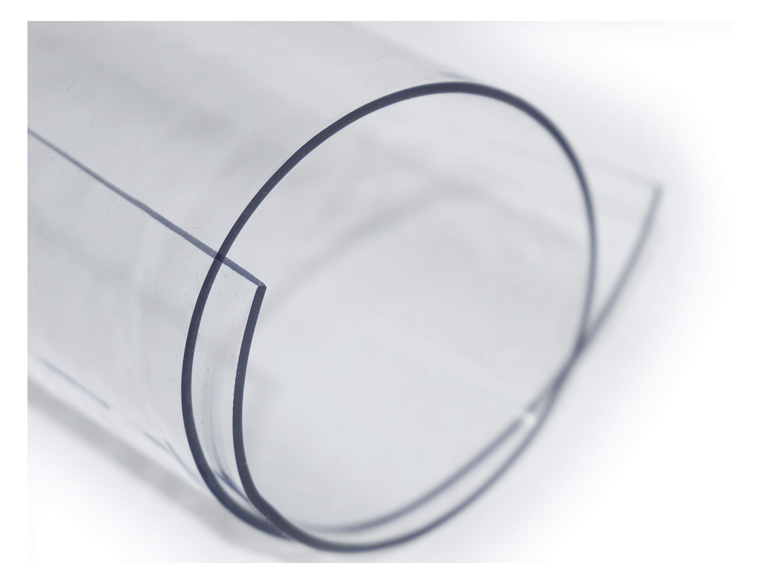 TheFabricTrade1.6mm Thick PVC Table Cover Protector for Table/Desk Table Pads Heat Protection Waterproof (Full Roll 600x40 Inch (1500 x 100cm))