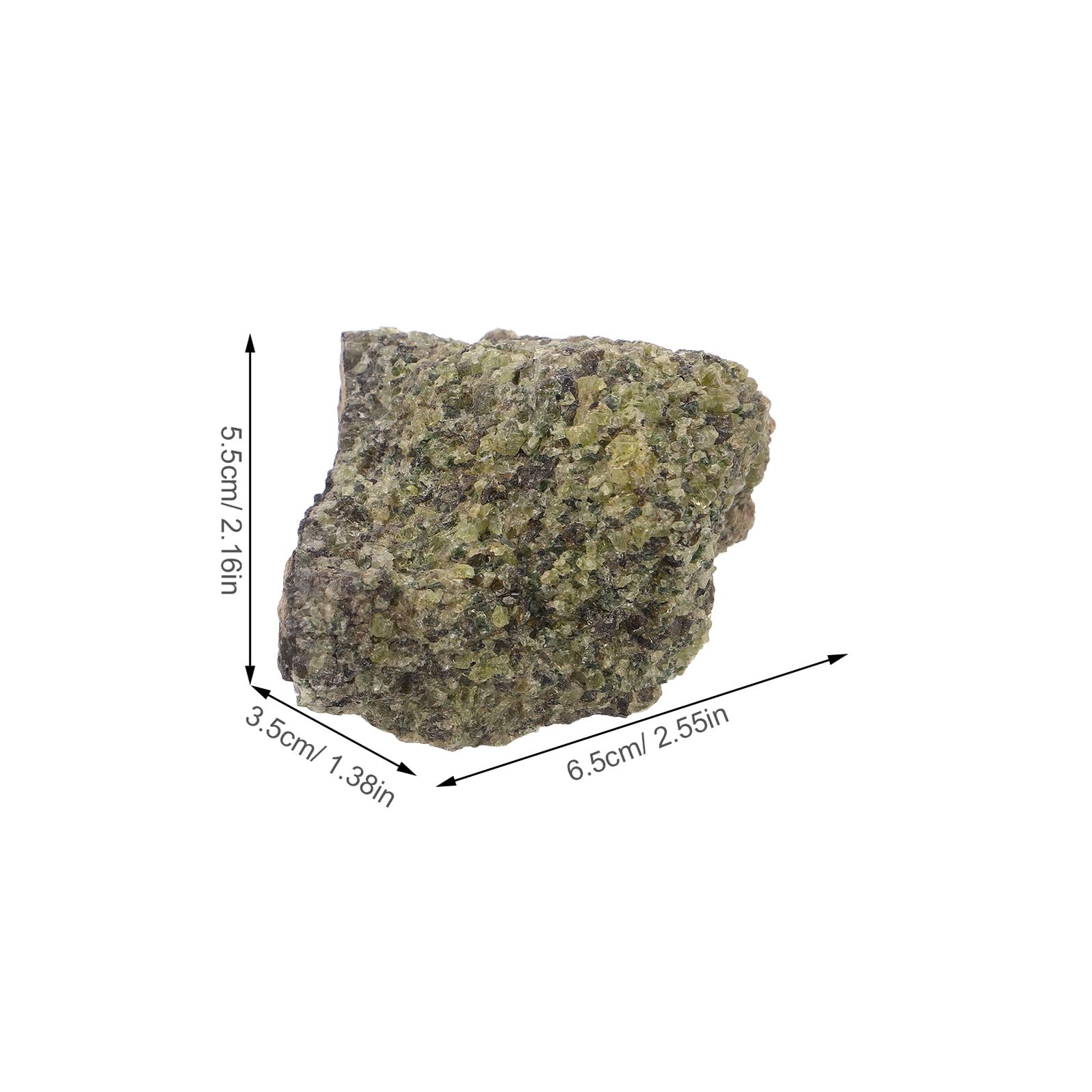Difusor de Piedra Natural de Peridoto Irregular 150-200g para Aceites Esenciales, Piedras Difusoras para Aromaterapia en Hogar, Yoga, Oficina y Baño, Adorno Relajante Portátil