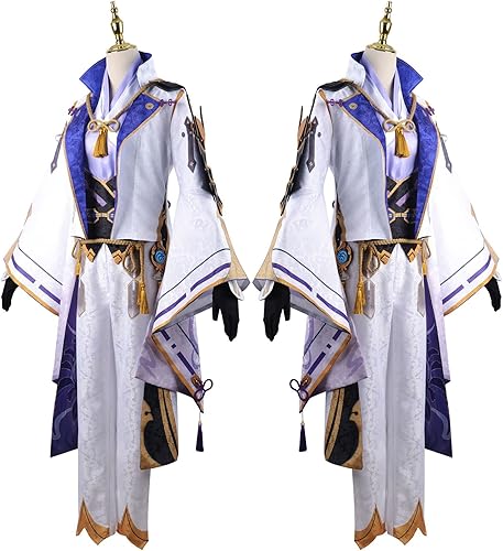 Miniatura 6 de Game Genshin Impact Kamisato Ayato - Disfraz de cosplay con accesorio, uniforme de anime, traje de Halloween