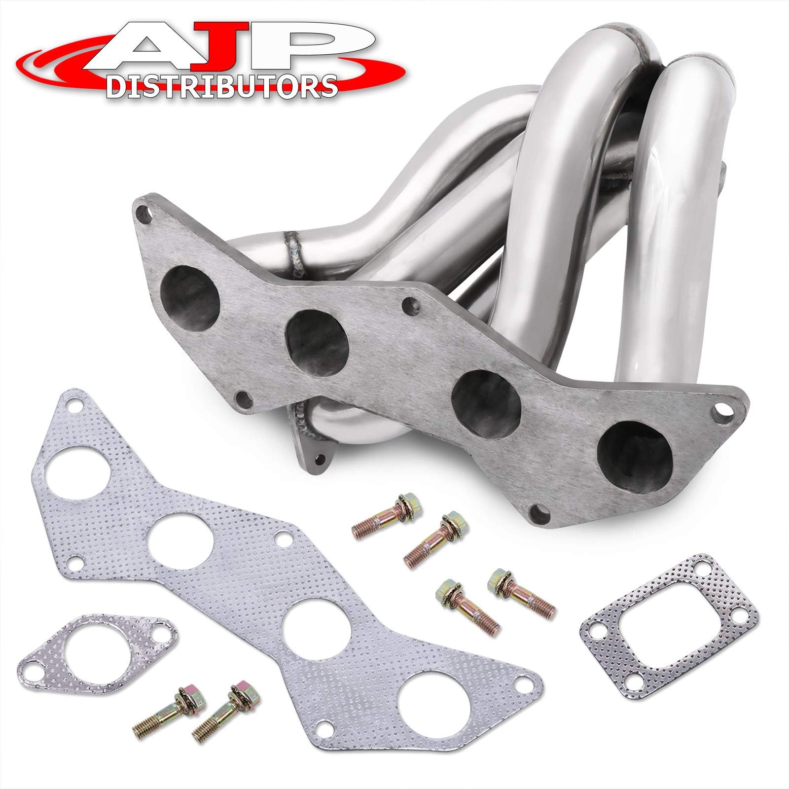 AJP Distributors Stainless Steel T3 Turbo Exhaust Manifold Header Compatible/Replacement For tC xB Camry Solara RAV4 2.4L 2AZ-FE 2002 2003 2004 2005 2006 2007 2008 2009 2010 2011 2012 2013 2014 2015