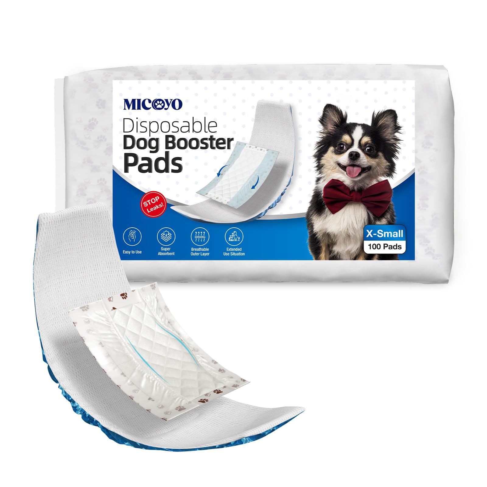 MICOOYO Disposable Dog Diaper Liners