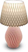 Abajur Luminária De Mesa Sala Quarto Moderno Com Lâmpada led BiVolt (Salmão)