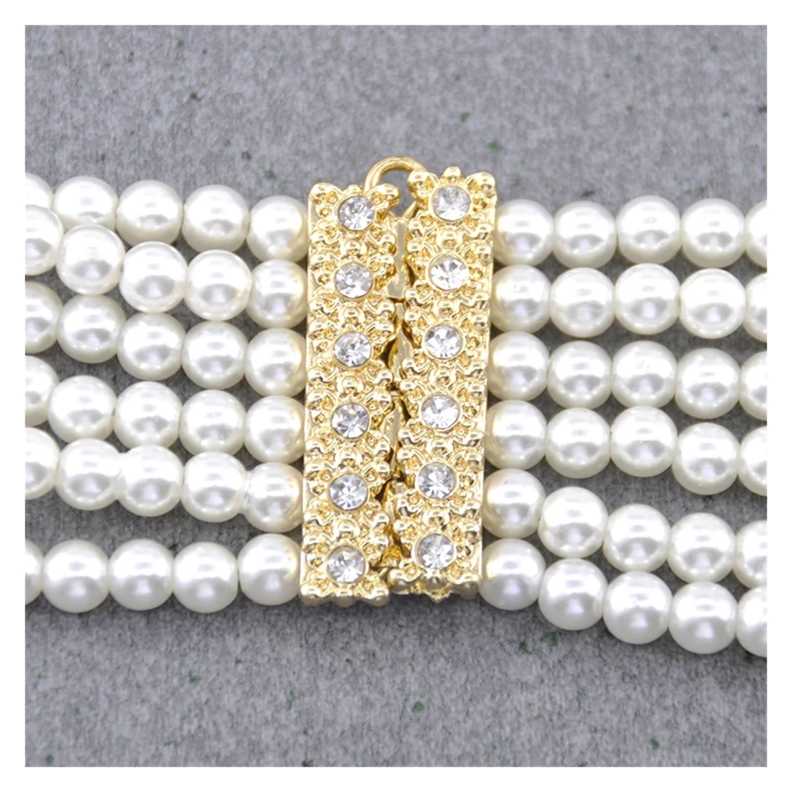 Ceintures en perles pour femme - Magnifique chaîne de taille en perles - Longueur réglable - Bijoux de mariée européenne - Fleur de mariage