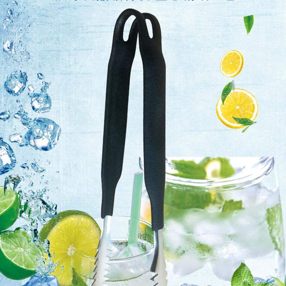 Pinzas for cocinar, abrazaderas de acero inoxidable, utilizadas for cocinar alimentos, pinzas for servir, herramientas for barbacoa, utensilios de cocina, abrazaderas con mango de silicona (tamaño: 17
