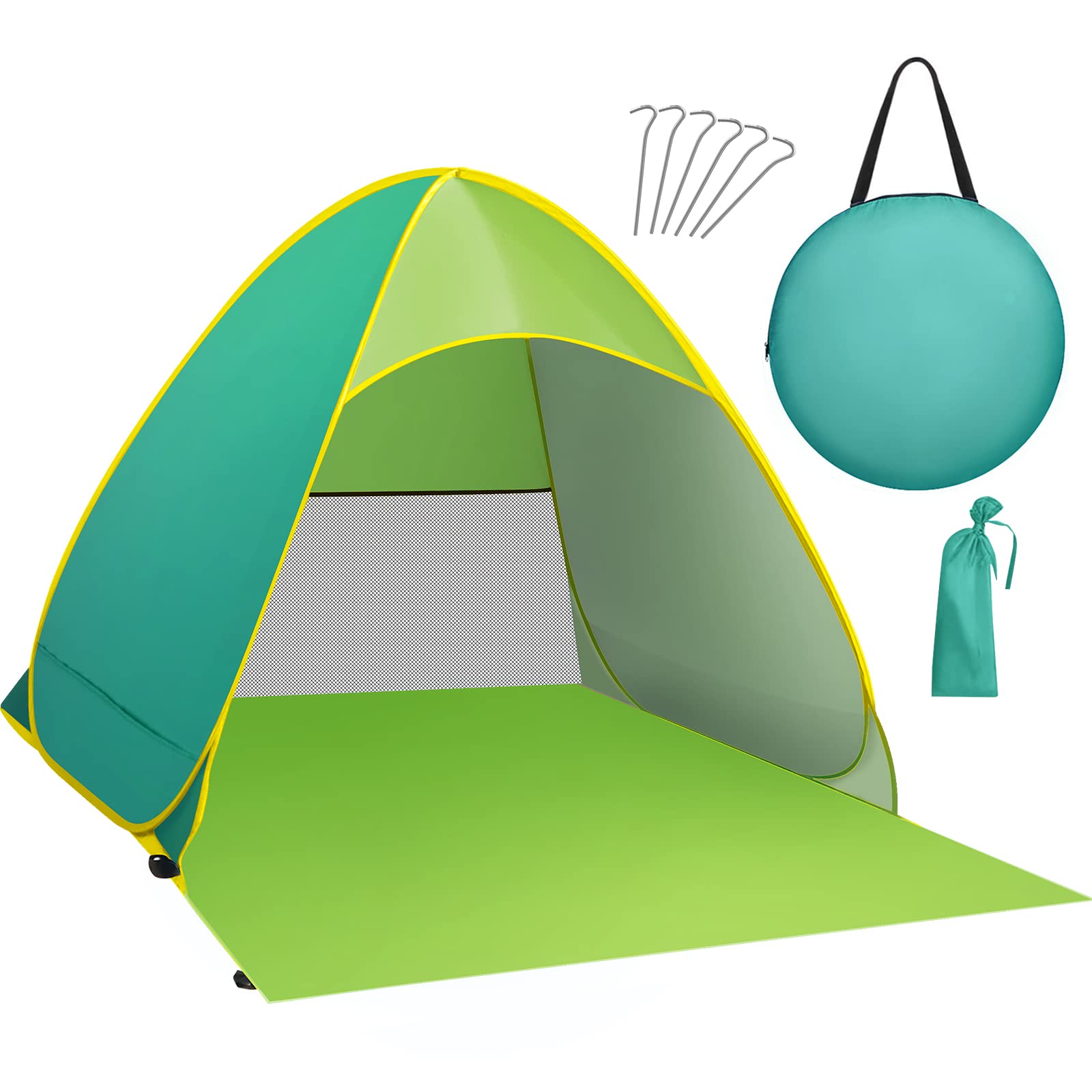 Strandmuschel UV 50+ - Ultraleicht Strandzelt Für 2-3 Personen