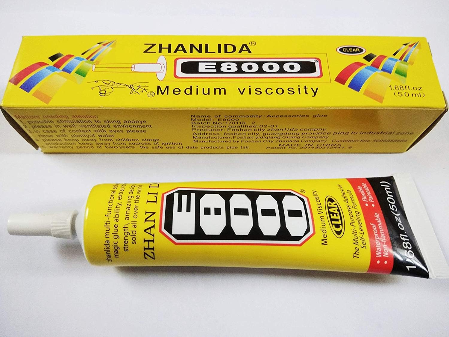 MorningVale E8000 50 ml Adhesive Glue for LCD Touch, Jewelry, Nail Art, Craft