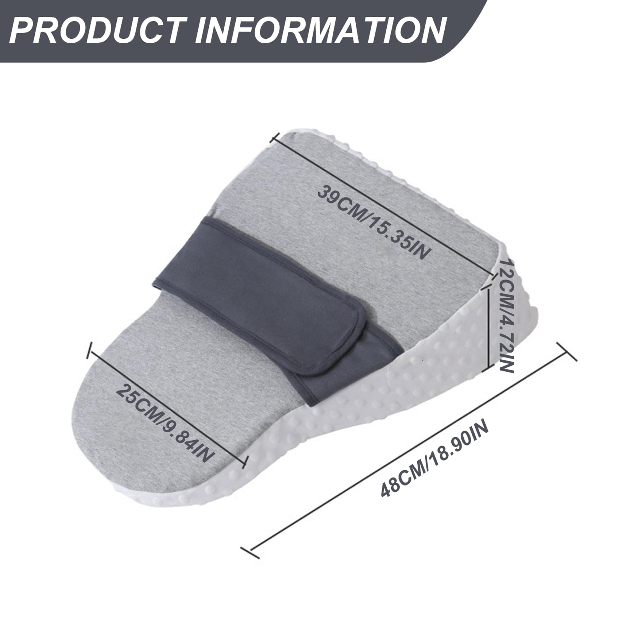 Almohada de reflujo para bebés, Almohada de alimentación para bebés con Pendiente Suave con Tela de Doble Cara y Soporte de Correa Ajustable y Fija para Lactancia, alimentación Infantil 1