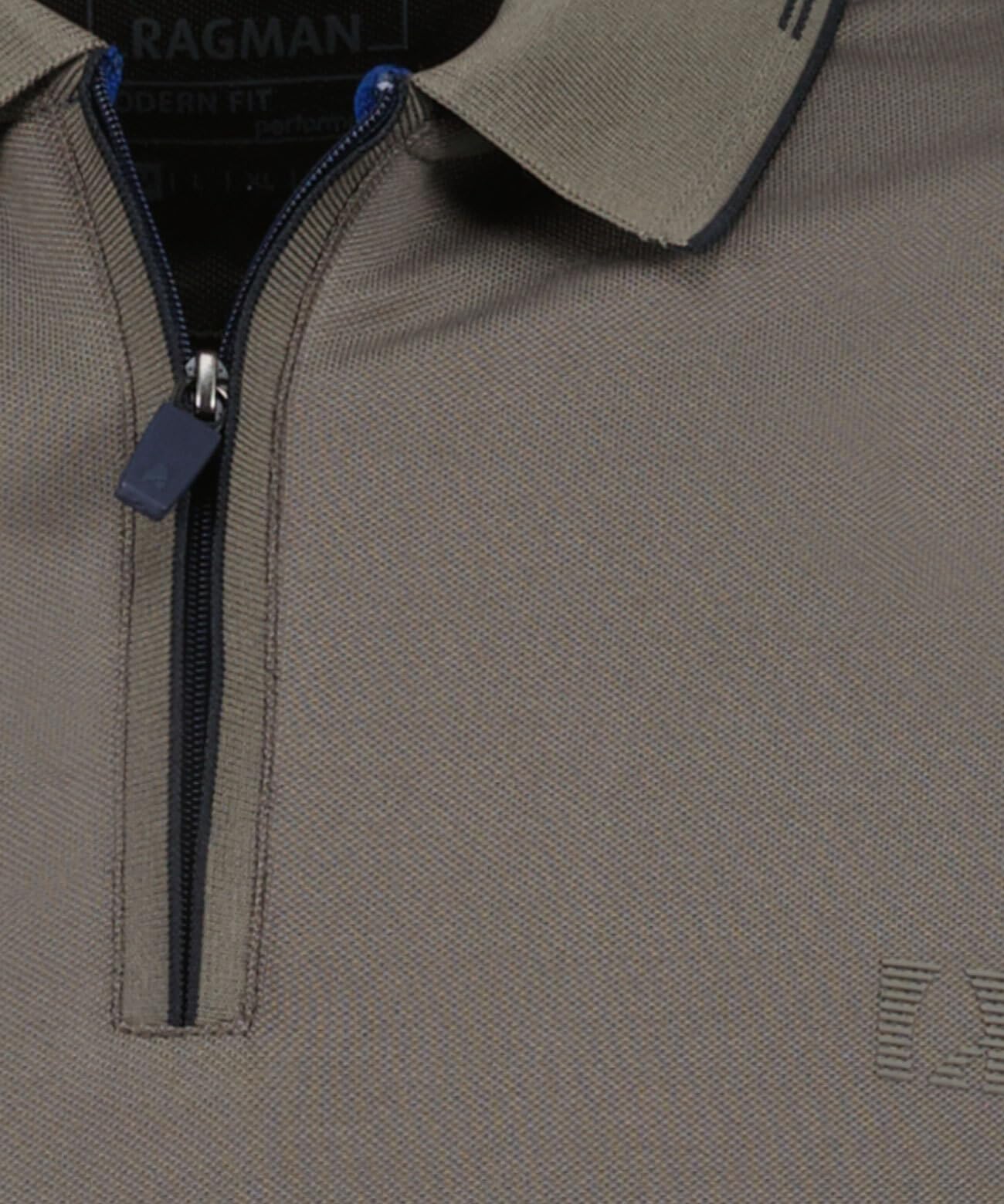 RAGMAN Herren Poloshirt mit Tipping, modern fit