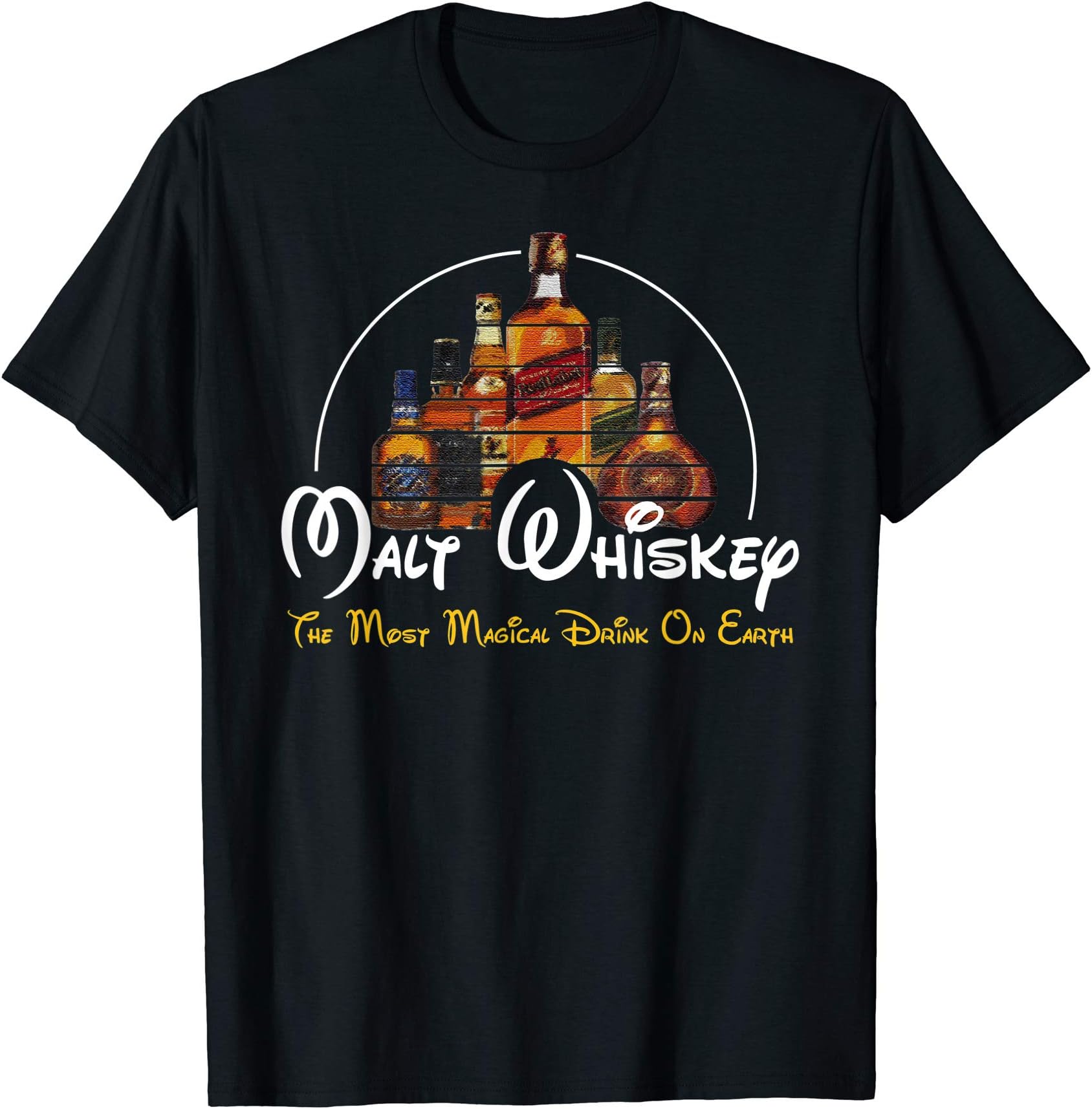 Malt Whiskey T-Shirt, Original Label OutfitMalt Whiskey Shirt, Most Magical Drink Parody Fun T-Shirt