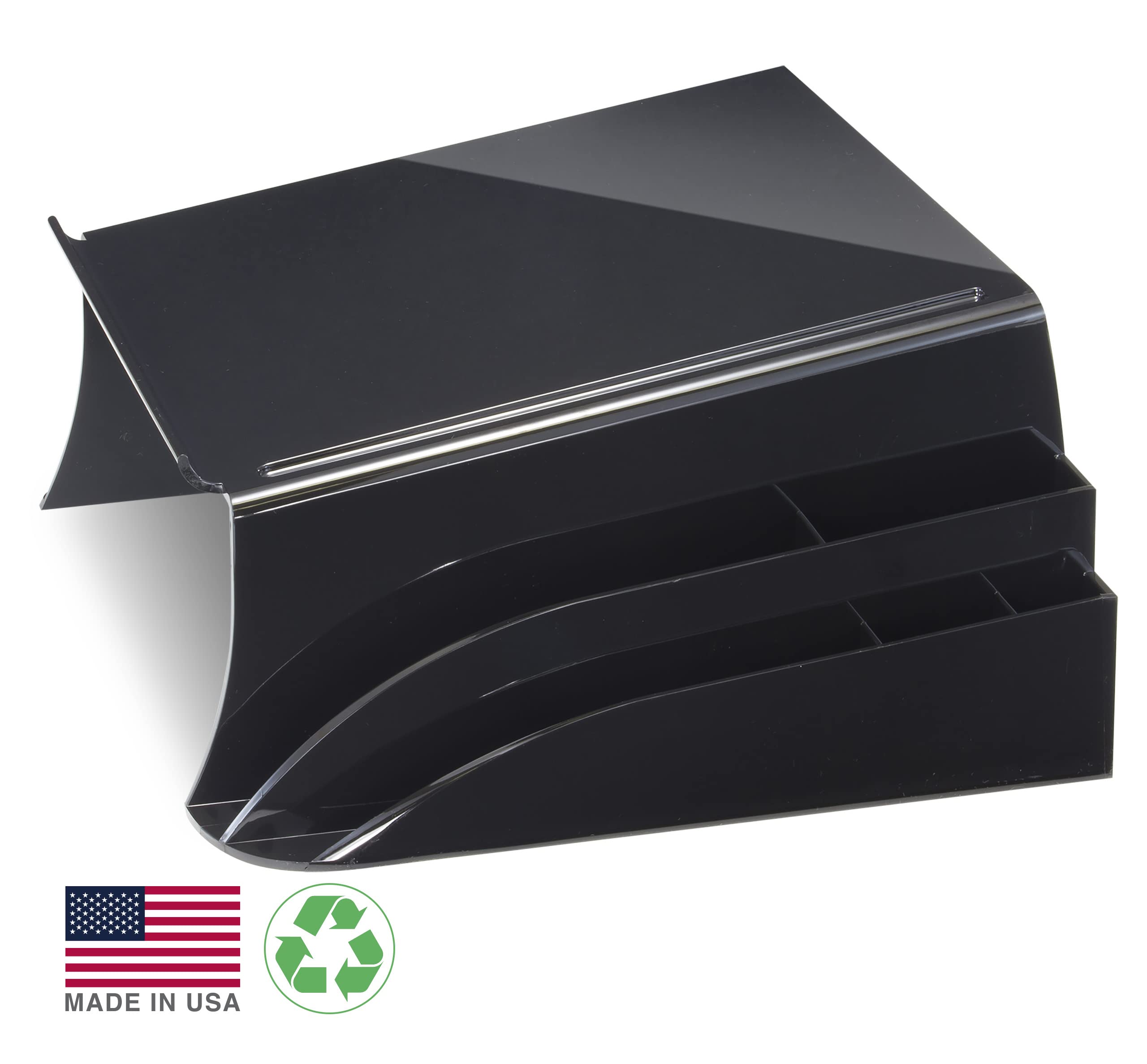 Officemate 26102 - Supporto per telefono riciclato, colore: Nero