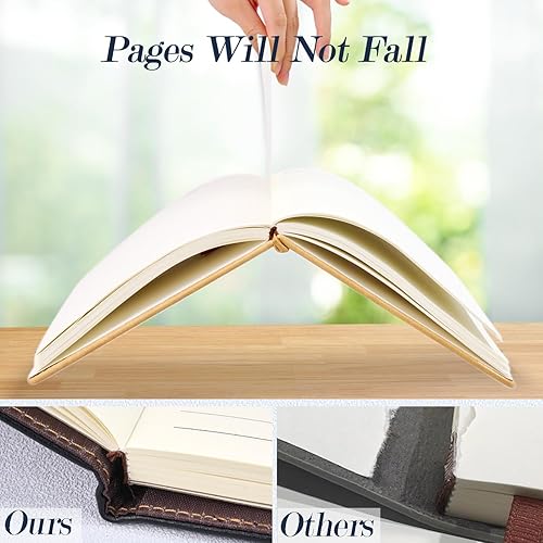 Miniatura 4 de Fanery sue Diario para mujer recargable para escribir A5 árbol de la vida, diario de cuero con bolígrafo y hebilla magnética, 200 páginas rayadas