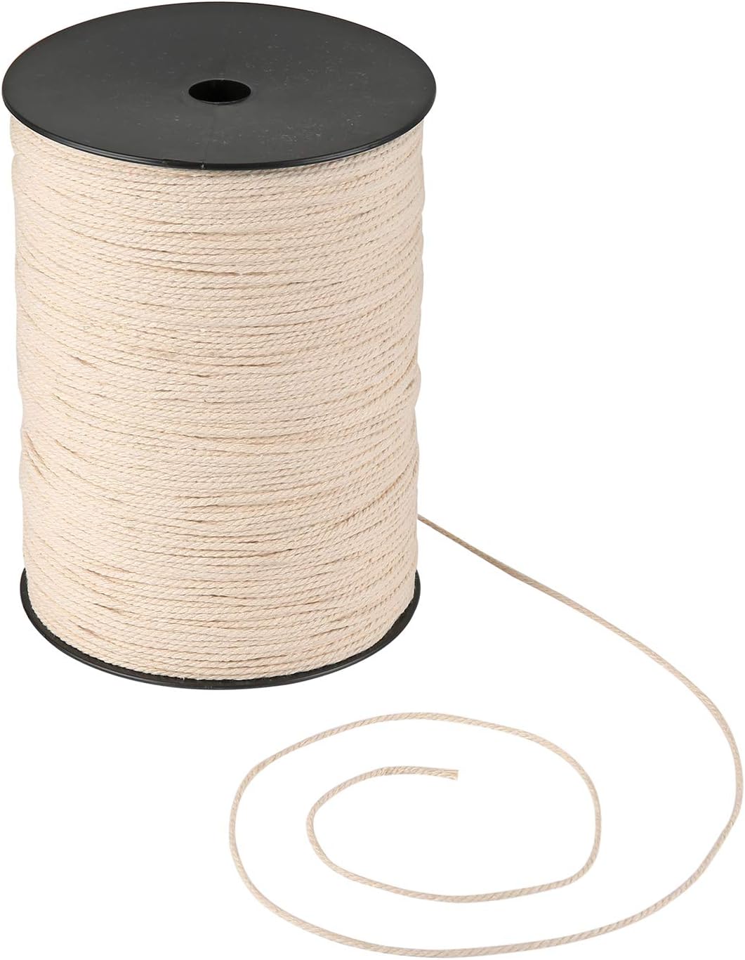 Macrame Cord 2mm x 656yd | 100% Natual Cotton Macrame Rope | 3 Strand Twisted Cotton Cord for Handmade Plant Hanger Wall Hanging Craft Making