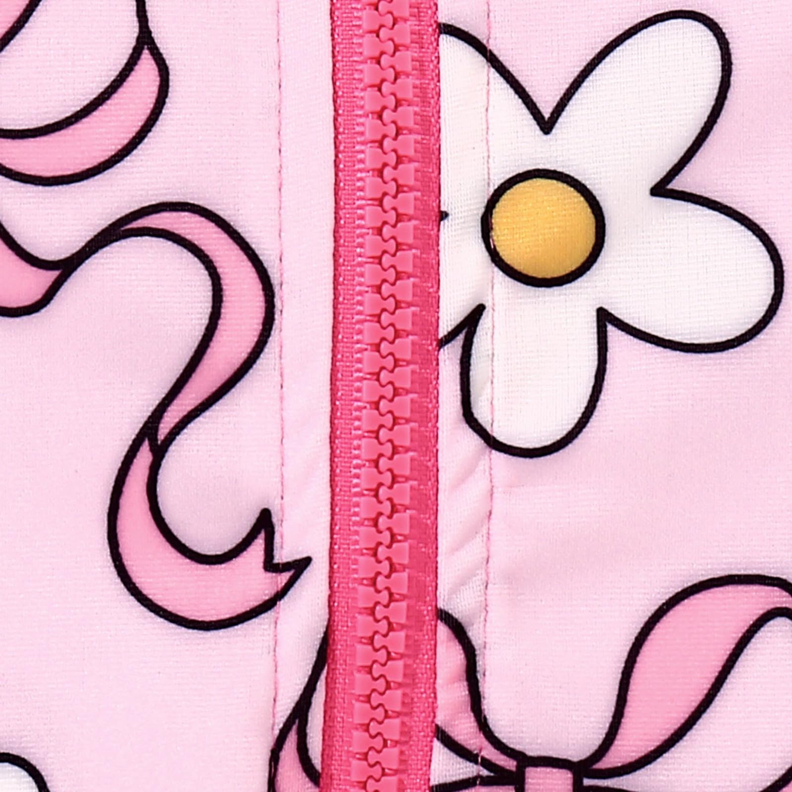 Badeanzug für Mädchen UPF50+ UV-Schutz Kleidung Baby Badebekleidung mit Sonnenkappe Langarm Cartoon Print Reißverschluss Einteiliger Schwimmanzug Sonnenschutz Schnelltrocknender Bademode