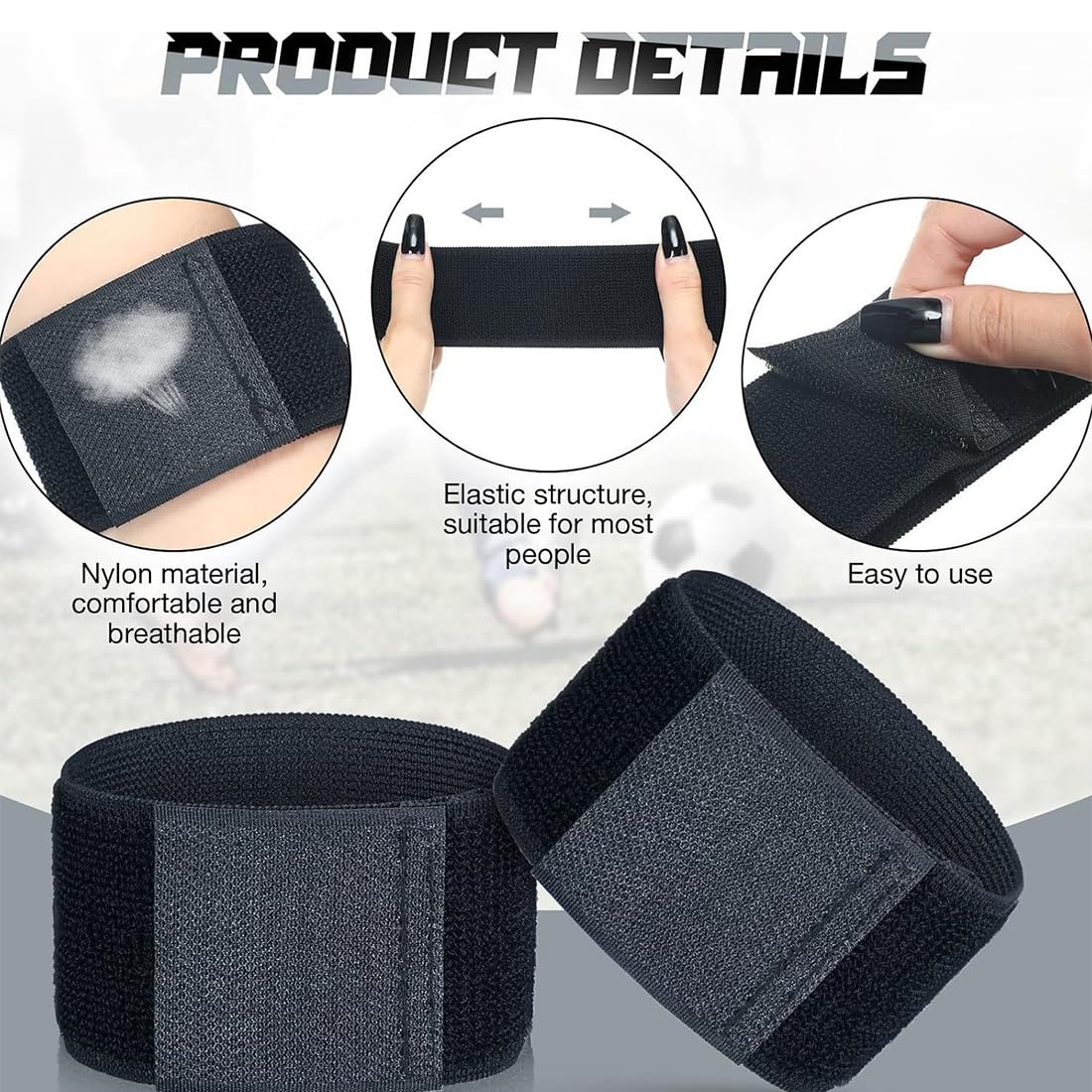 4 Paires De Clips De Vélo élastiques WUSJCOF – Attaches Cheville Réglables, Anti-salissure, Pour Pantalon Et Bottes