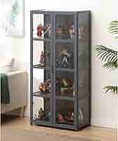 赤いコレクションキャビネット 2棚付き　全面ガラス 楽天市場】コレクションキャビネット 幅41cm ガラスケース