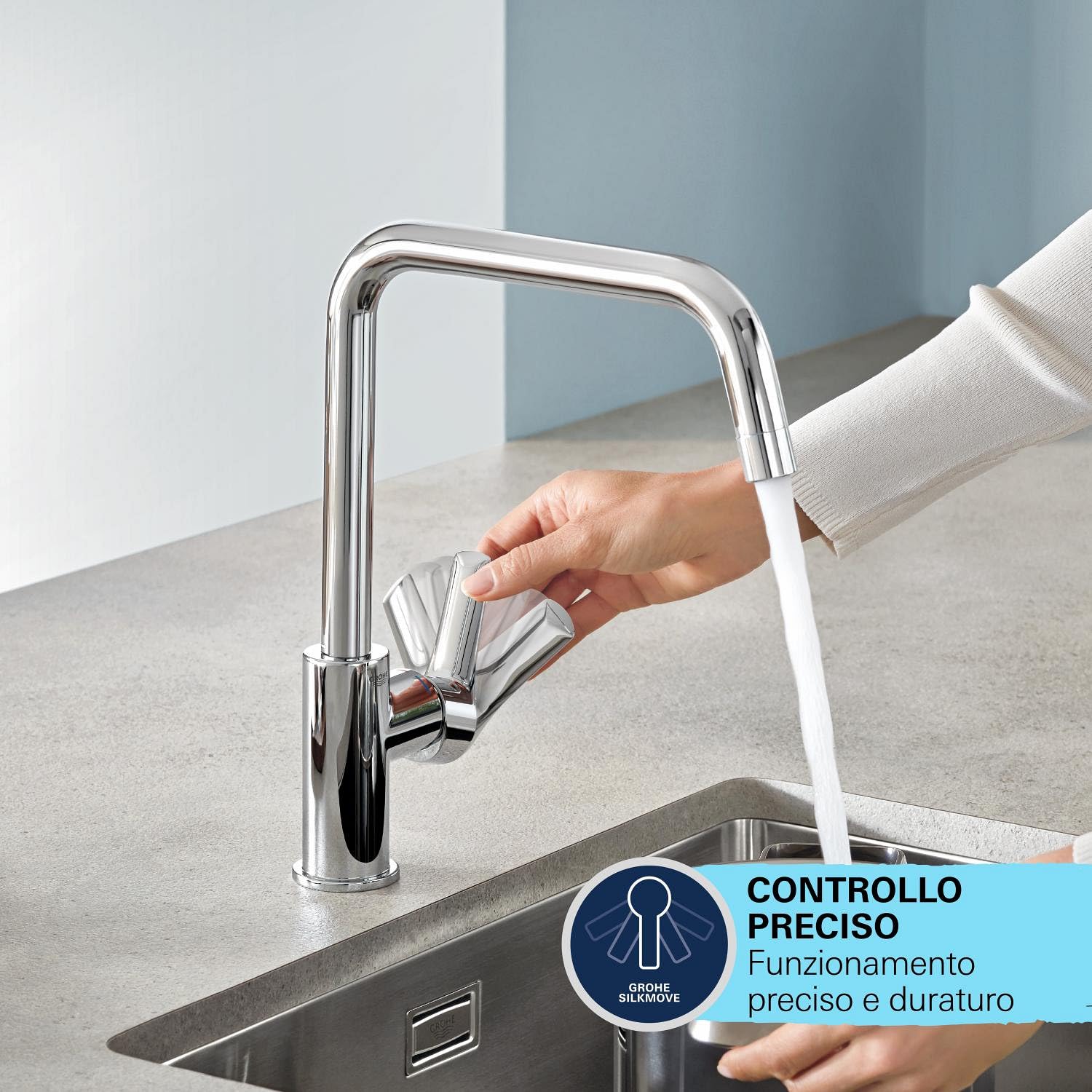 Grohe Start Rubinetto Miscelatore monocomando per lavello, 30630000