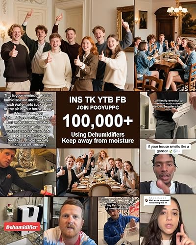 Miniatura 6 de Deshumidificador para el hogar, tanque de agua de 95 onzas, (1000 pies cuadrados), deshumidificadores para baño, dormitorio, sótano con manguera de