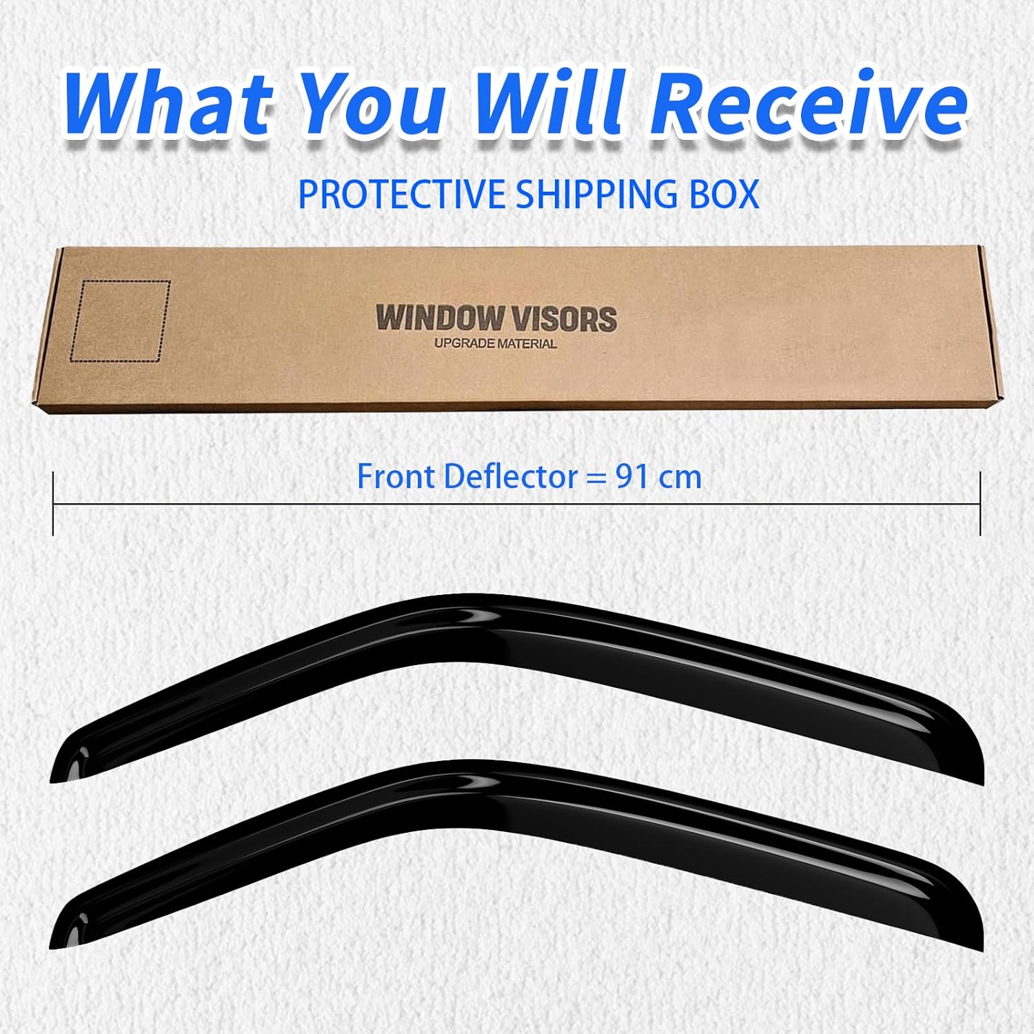 Fullux Window Rain Guards Compatible 1999-2007 Chevy Silverado GMC Sierra 1500 2500HD 3500HD Extended Cab 2PC Side Wind Deflector Visors Shade Vent 99-07 Chevy Silverado Sierra Extended Cab (2PC)