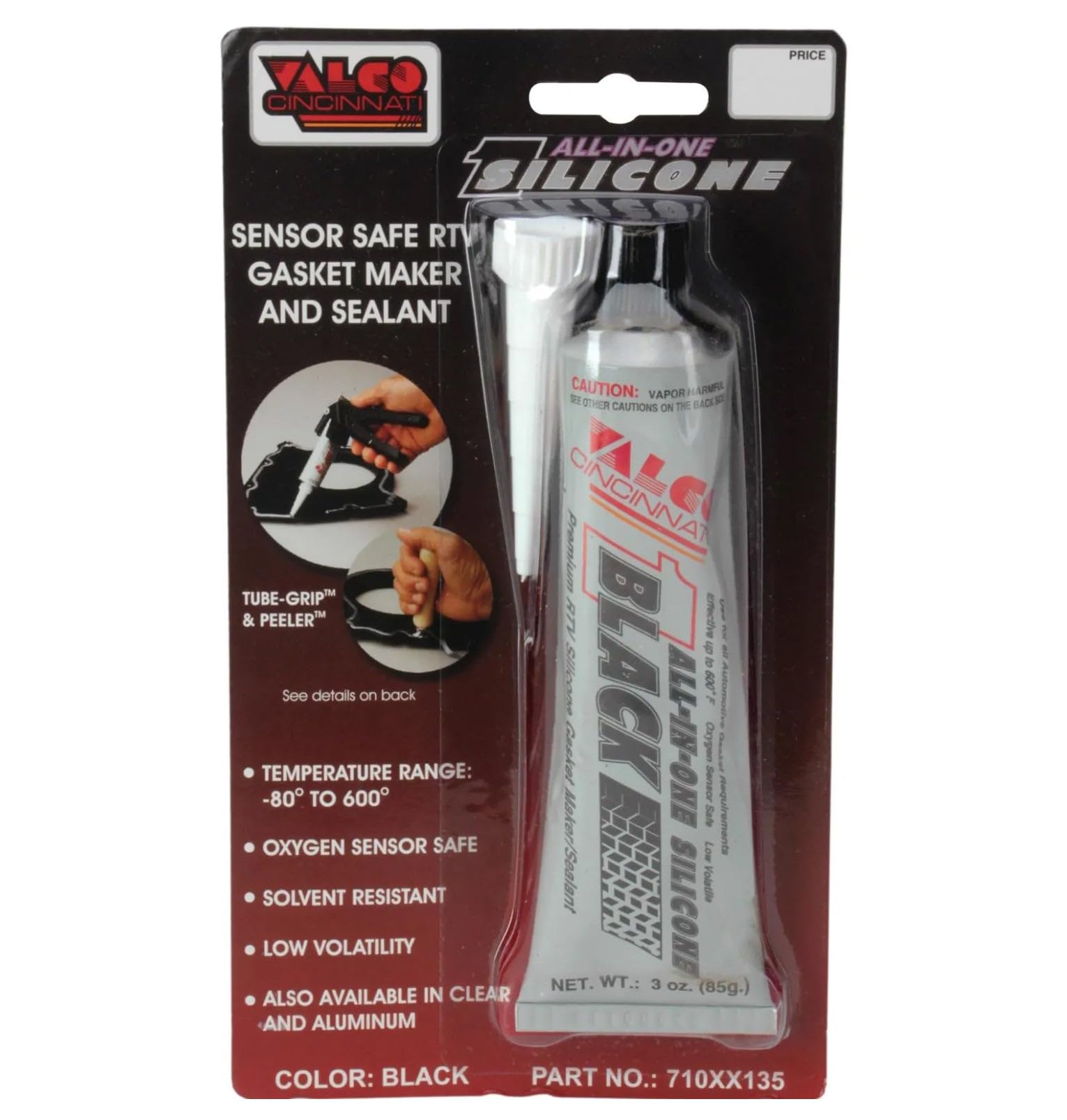 Valco 710XX135 BLACK SILICONE