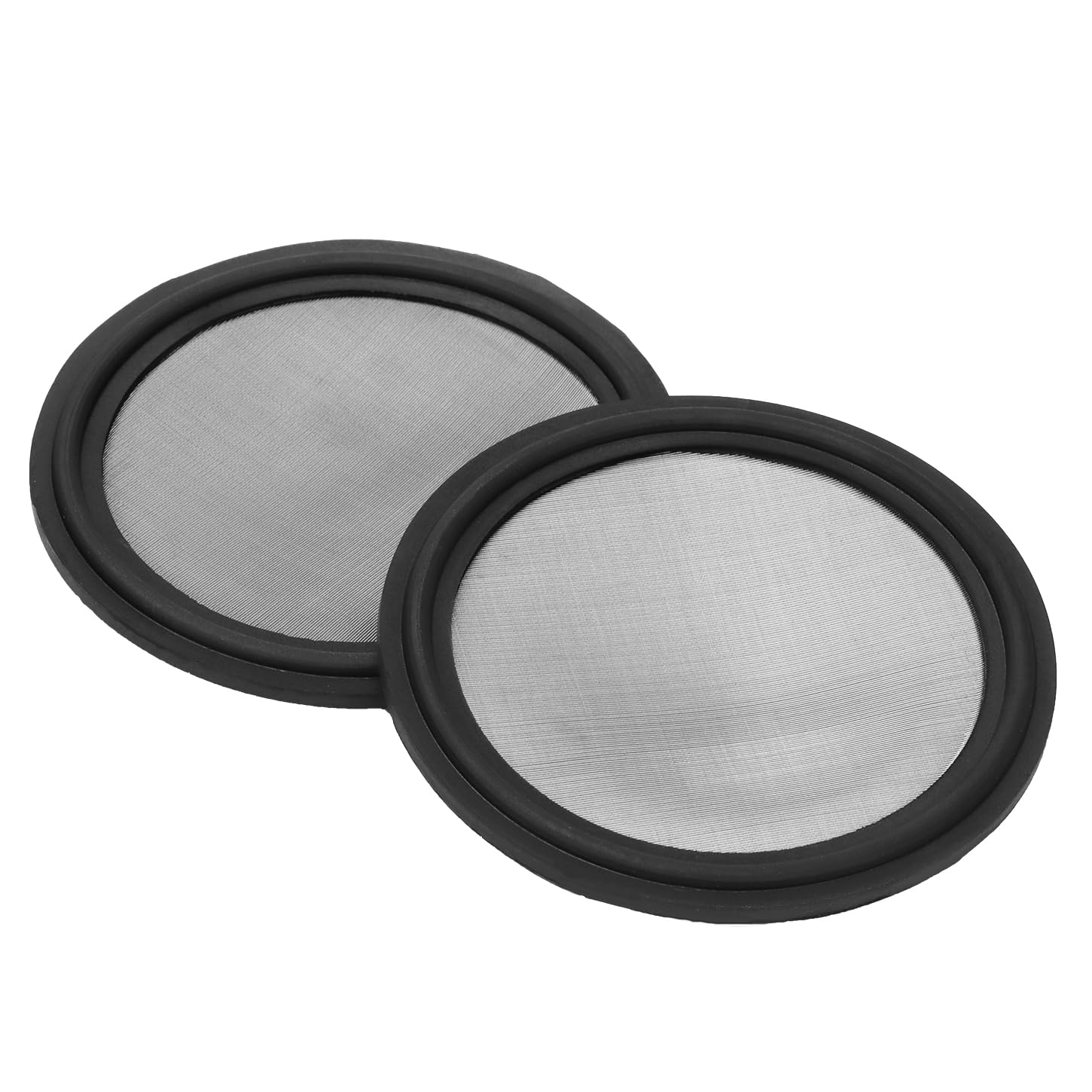DERNORD 2 Pack 2" Sanitary Tri-Clamp Gasket Buna-N (NBR) w/Stainless Bonded Type Screen 625 Mesh