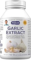 Vista 1 de ANDREW LESSMAN Extracto de ajo 180 cápsulas – Promueve la salud cardíaca y cardiovascular. Compuestos protectores a base de azufre. Puro, suave