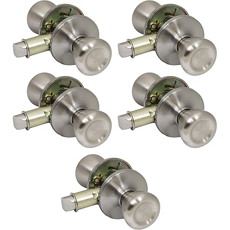 5 Pack of Pro-Grade Classic Mobile Home Privacy Door Knob Bed and Bath ...