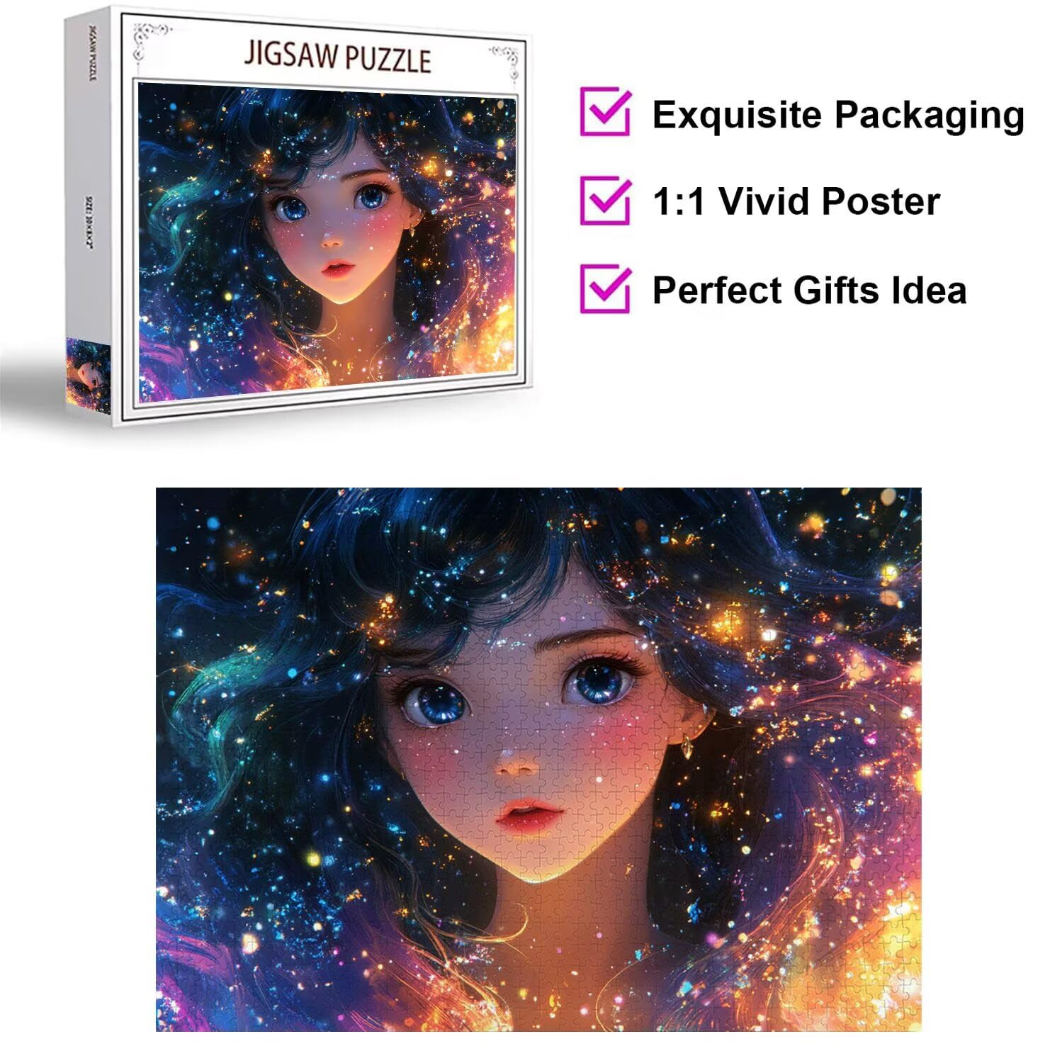 Puzzle 4000 Teile Mädchen Herausforderndes Klassische Puzzles, n-645 | Familienpuzzles, Entspannung Aktivitäten, Schwieriges Kunst Puzzle Traum, Impossible Herausforderndes, Geschenk für Frauen