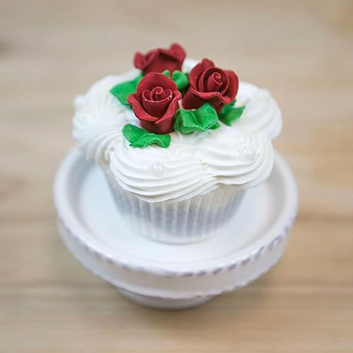 Miniatura 10 de Global Sugar Art Flores de pastel de azúcar rosa, amarillas, sin cable, muy pequeñas, 18 unidades por el chef Alan Tetreault.