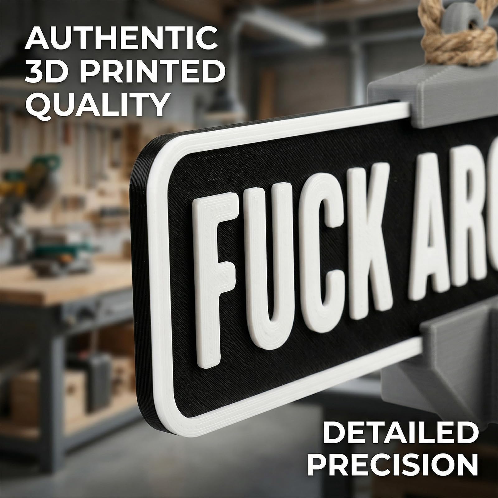 Amazon.com : Fuck Around And Find Out Street Sign Hanger - 3D