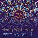FLYING WISH PAPER Purple OM - Write it, Light it, Watch it Fly - Perfect Little Gift Wish Paper - 5" x 5" - Whimsical Mini Kit