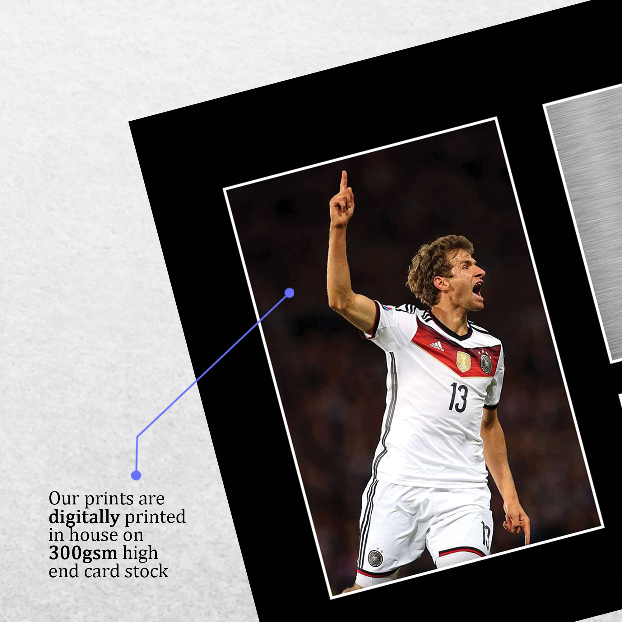 Thomas Muller Germany Immagine Autografia Stampa A4 Fan Sostenitori