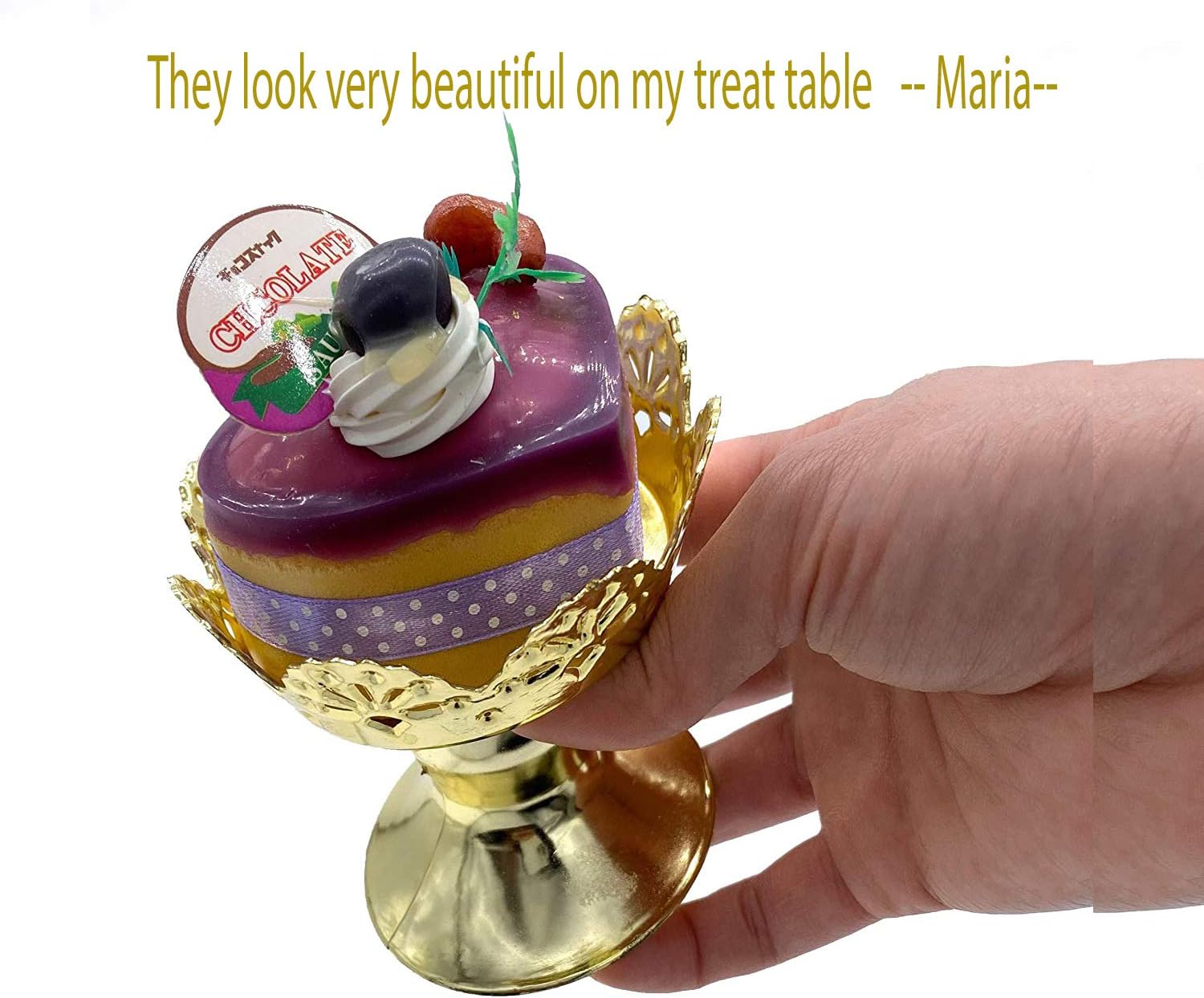 Cupcake and Dessert Stand, Gold, Standard Size (12 Pieces)