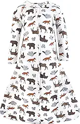 Hudson Baby Saco de dormir unissex de algodão de manga comprida para bebê, saco, cobertor