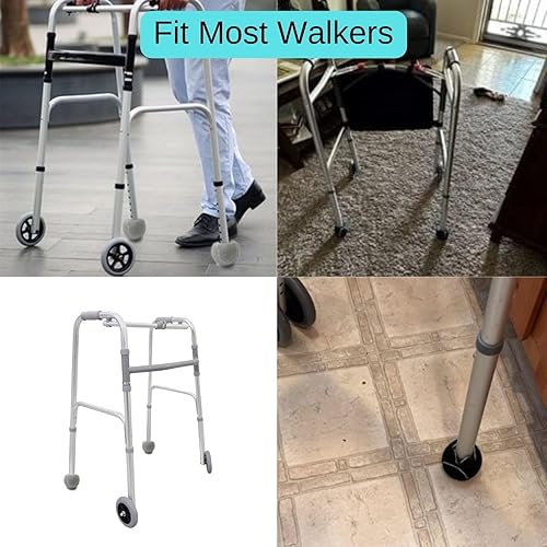 Miniatura 3 de Precut Tennis Balls for Walkers 4 PCS Walker Tennis Ball for Furniture Legs and Floor Protection Heavy Duty Long Lasting Felt Pad Glide,Fit Most