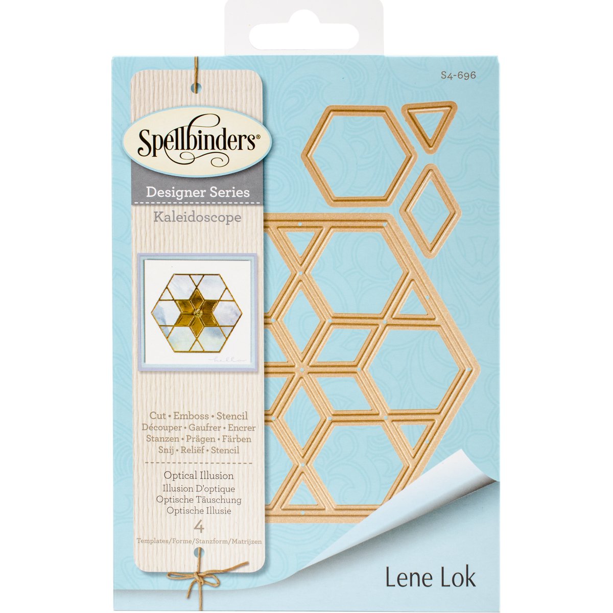 SPELLBINDERS Designer Series GEO COLLECTION Optical Illusion Cutting Die BNIP