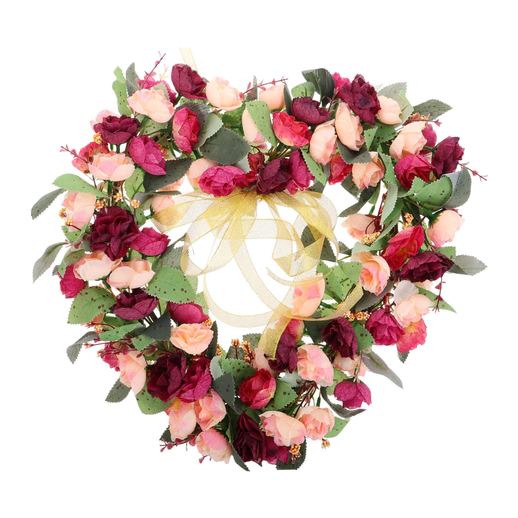 Balacoo Guirnalda Floral Corazón Rústica con Verdes Guirnalda para Decoración de Bodas Fiestas y Puertas Artificial para Eventos Festivos y Hogar