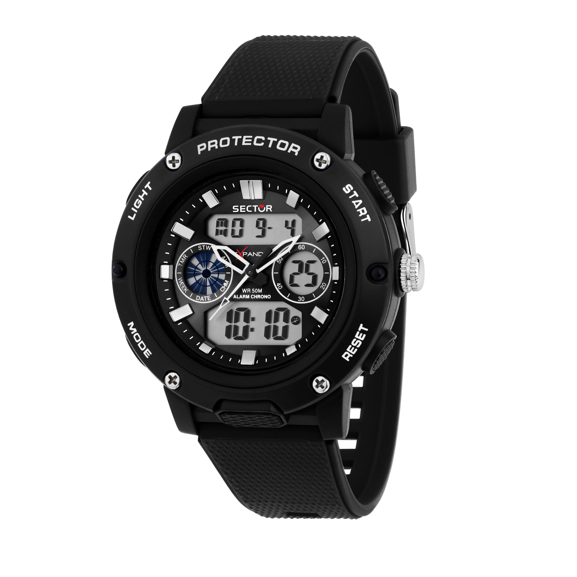 Sector No Limits Ex-44 Orologio Uomo, Analogico Digitale