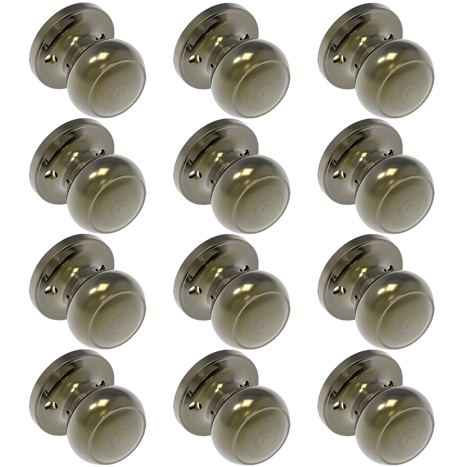 Brushed Nickel Dummy Door Knobs - 2 Pack -30