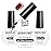 JODSONE 3Pcs 10ml Top and Base Coat Gel Nail Remover Set Gel Nail Remover for Quick and Easy at Home Removal U V Light Curing Required
