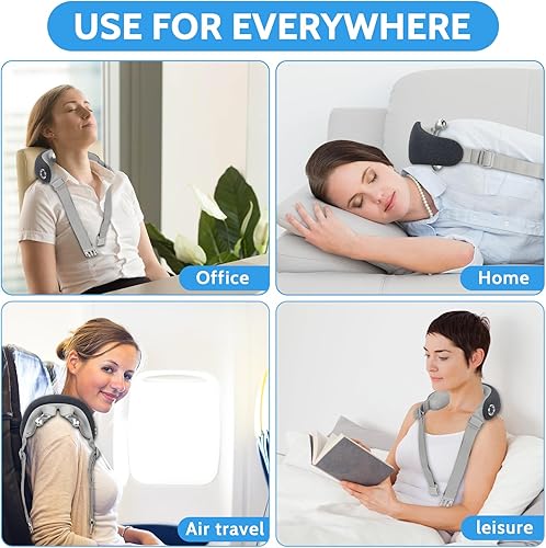 Miniatura 6 de Masajeador de cuello portátil con múltiples ajustes de uso, masajeador de cuello para aliviar el dolor y relajarse, rodillas fuertes para masaje de