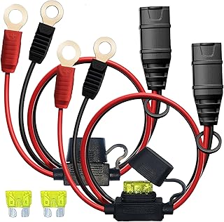 2 Pack GC002 X-Connect fit for NOCO Battery Charger Accessories,M6 (1/4in) XL Eyelet Terminal,Smart Batteries Trickle Charger Cable