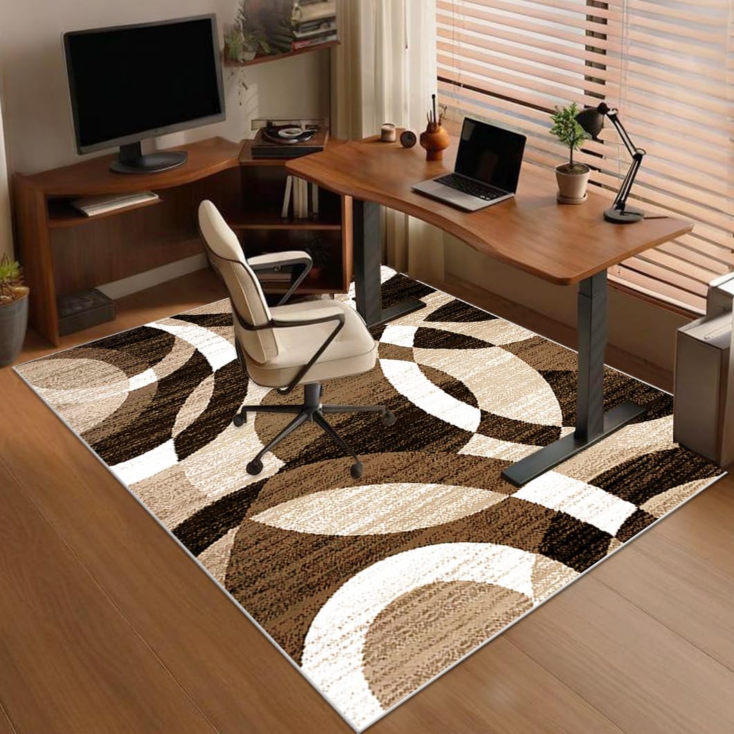 Tappeto Sedia Ufficio – Tappeto Sedia Gaming - Tappeto per Sedia con Ruote Antiscivolo, Protezione Pavimento per parquet e Piastrelle, Tappetini per Scrivania e Sedia da Ufficio 90 x 120 cm