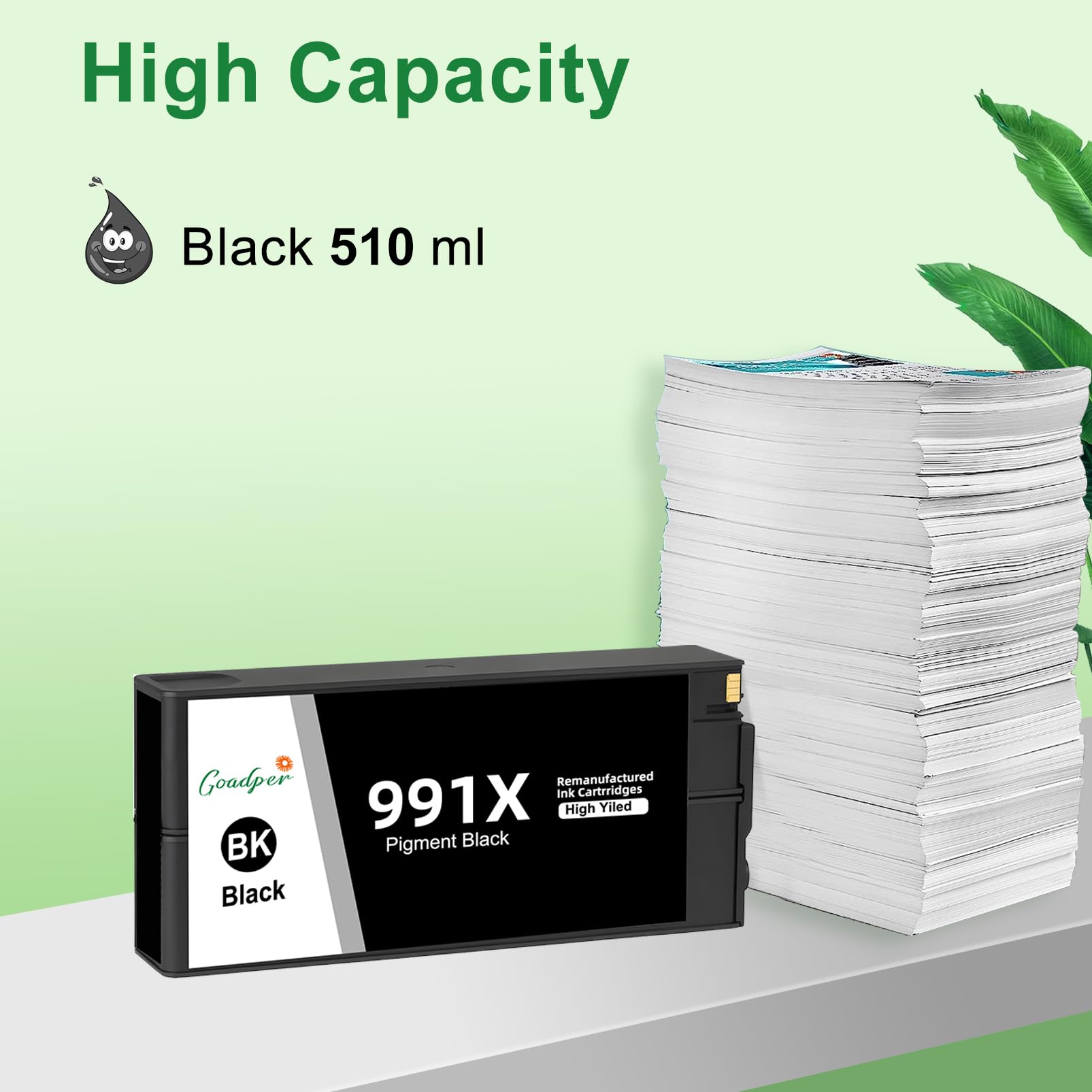 991XL 991X 510ML Cartuccia d'inchiostro per HP 991XL M0K02AE cartucce Compatibles per HP PageWide Pro MFP 772dn 750dw 777z 779dn 779dns 774dn 774dns (1 Nero)