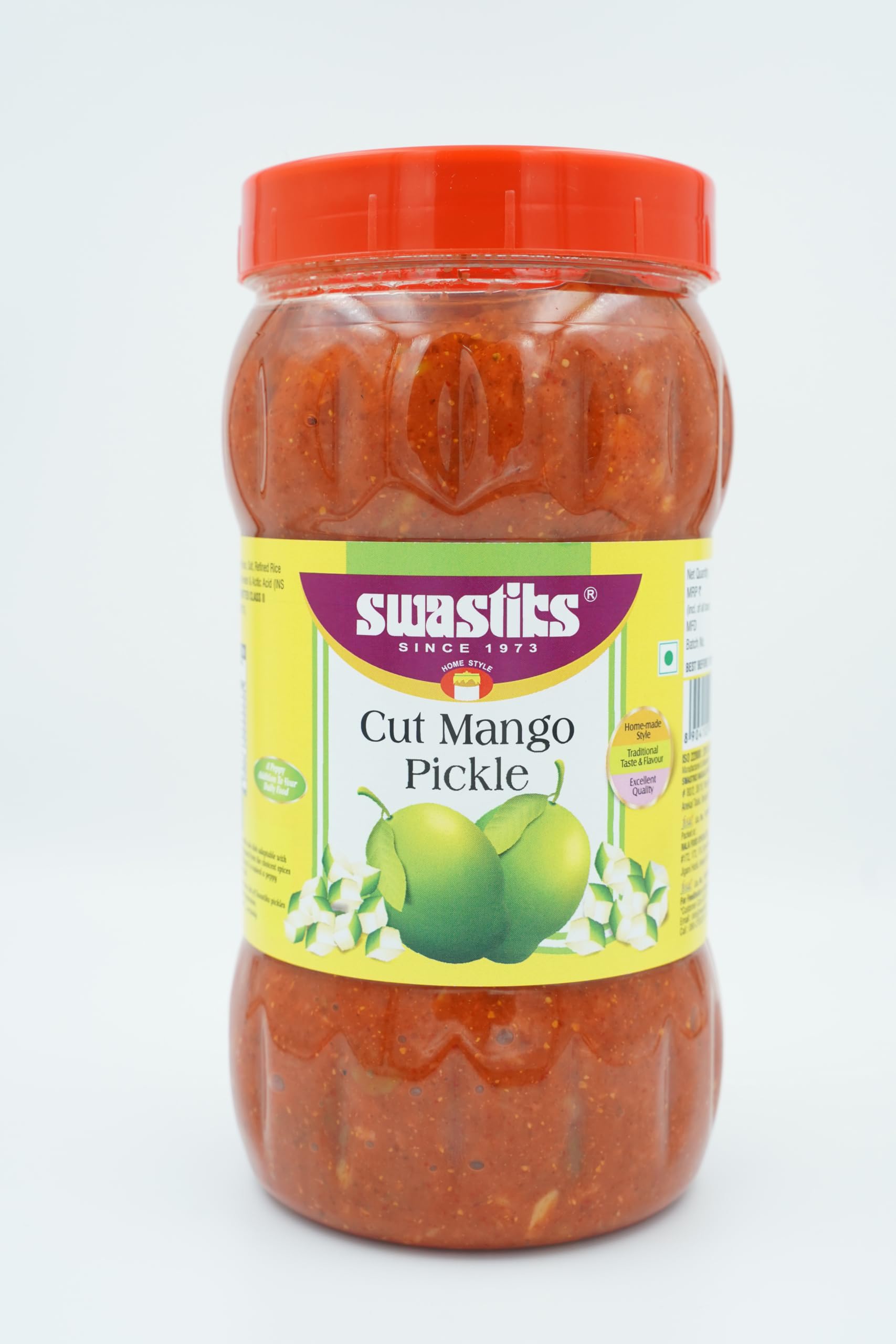 Cut Mango Pickle 1kg | Taste, & Quality | With Mango, Salt, Rice Bran Oil & Mixed Spice Powder