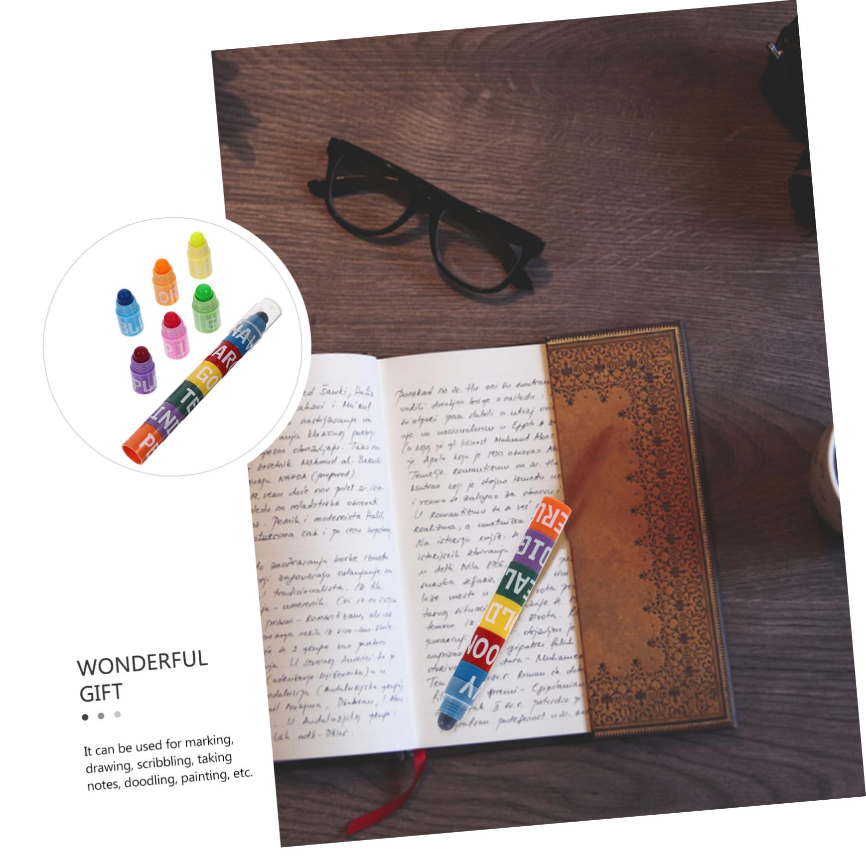 NUOBESTY 10juegos Marcadores Fluorescentes Pastel Escolares y Para Escritura y Dibujo